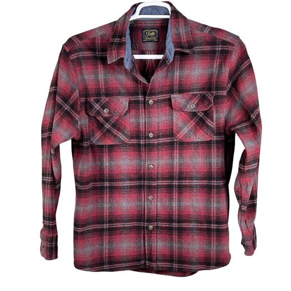 Jachs Mens XL Heritage Brawny Flannel Shacket Heavy Shirt Tartan Plaid Jacket - Picture 7 of 15